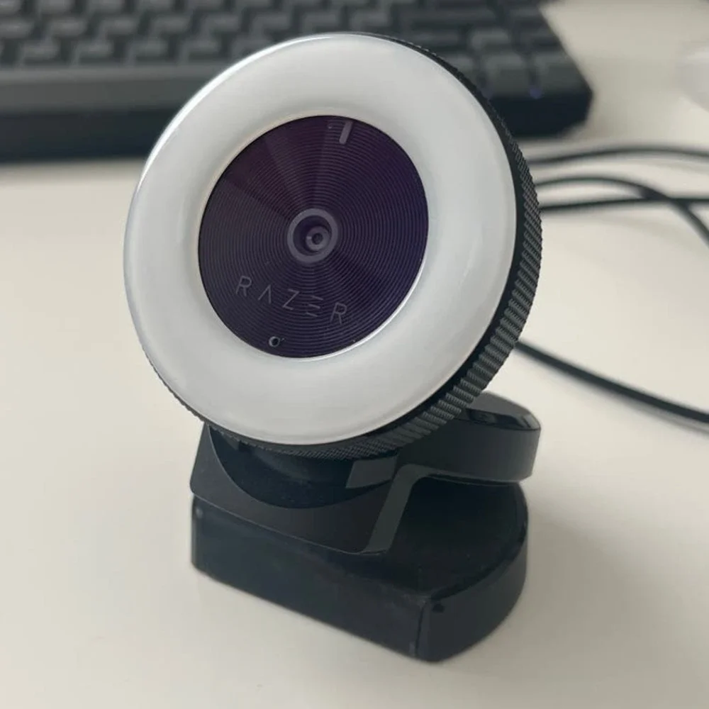 Razer Kiyo USB Streaming Webcam with Adjustable Brightness Ring Light
